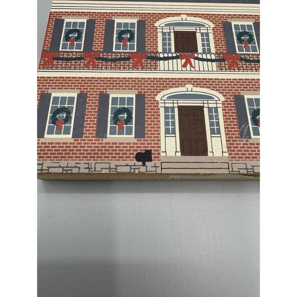Vintage 1994 Cat's Meow New Orleans Wood Block House READ DETAILS - Picture 2 of 6
